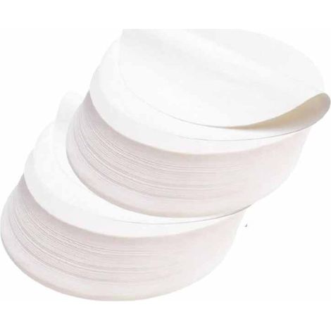 2PCS-500 feuilles de papier sulfurisé pour hamburgers, feuilles de séparation antiadhésives, diamètre rond 11 cm, papier parchemin pour hamburgers, boulettes de viande (1/5)