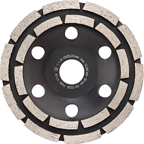 Fortis Diamant-Schleifteller Power Duo Ø 125 mm 2-reihig Bohrung 22,2 mm (1/2)