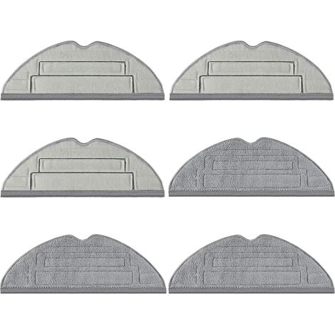 Lingettes pour Roborock S8,Chiffons Rechange pour Roborock S8 Pro Ultra,Serpillière Kit Accessoires pour Roborock S8+,6 Chiffon Lavables pour Roborock S8 S8+ S8 Pro Ultra S8 Plus Aspirateur (1/5)