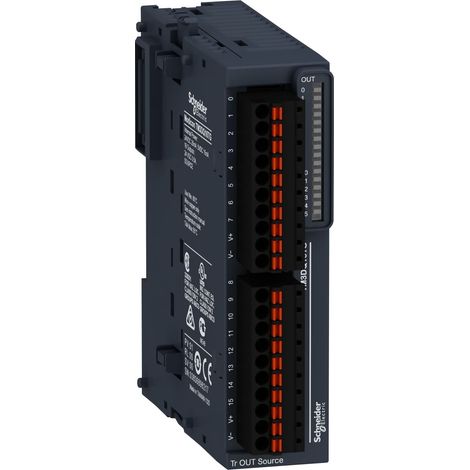 Modulo TM3 - 16 output transistor PNP, molla - TM3DQ16TG