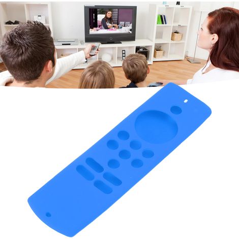 Schutzhülle für die Fire TV Stick Lite Fernbedienung, rutschfest und stoßfest, blaues Silikon mit Trageschlaufe (1/5)