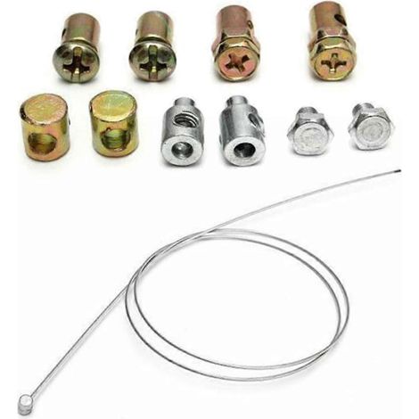 Kit de réparation universel pour câble d'accélérateur et d'embrayage de tondeuse à gazon, motoculteur, autoportée, pièce détachée pour tondeuse à gazon (1/5)
