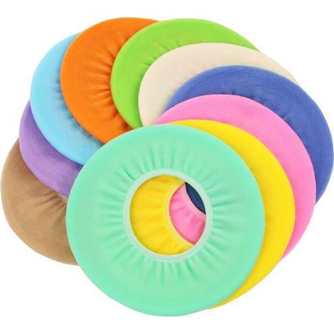 Housse de siège de toilette souple et extensible, lavable, forme universelle en O (1/5)