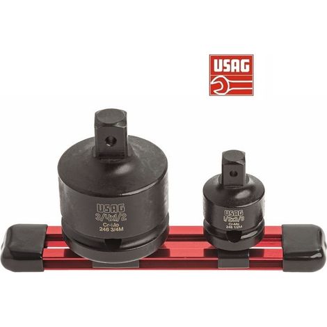 Usag 246 RM/S2 Set 2 raccordi riduttori macchina riduzione 246 1/2M e 3/4M (1/4)