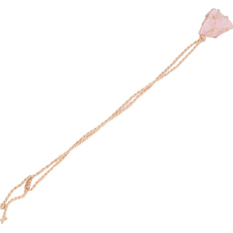 Pendentif de Voiture en Quartz Rose Naturel, Pierre Énergétique Unique Porte-Bonheur pour Auto (1/5)