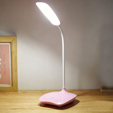 Lampe de bureau LED tactile et dimmable — Lampe de table pliable, idéale pour la lecture au chevet, protection oculaire et veilleuse — Rechargeable par USB (1/2)