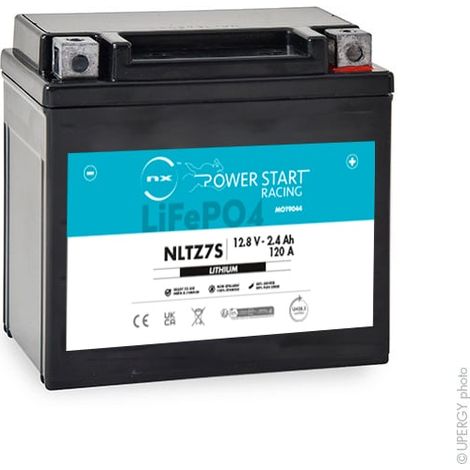 NX - Batterie moto Lithium YTZ7S / NLTZ7S 12.8V 2.4Ah