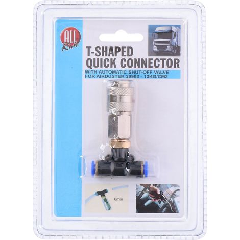 ALL RIDE Raccord rapide en T 13 kg/cm², 6 mm