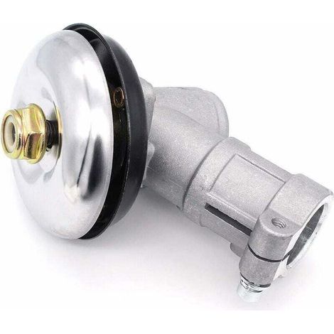 Renvoi d'angle Debroussailleuse, TriompheTête d'engrenage Debroussailleuse Universelle Boîte de Vitesse de Tondeuse à Gazon pour Coupe Herbe/Tronconneuse (26mm, Rond de 9 Dents)