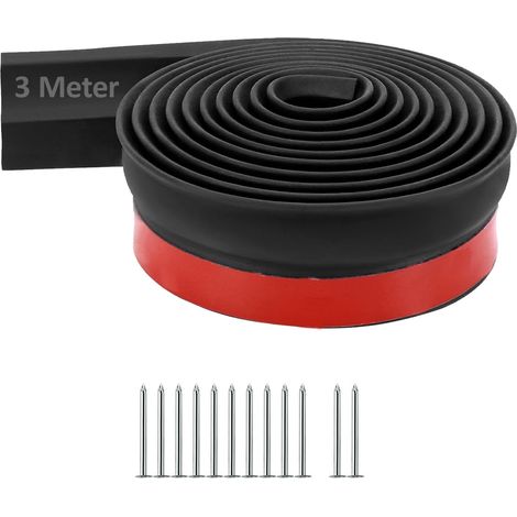 Garagentor Dichtung Garage 3 Metres, Universal Garage Door Seal, Garage Door Bottom Seal Rubber Seal with Nails, Suitable for Garages Keeping Your Garage Dry (1/5)