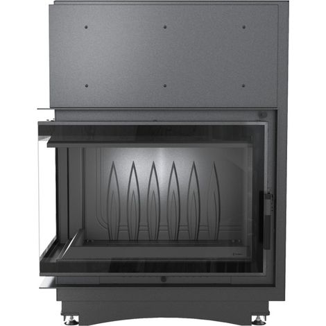 Inserto para chimenea ZUZIA 16 BS DECO cristal en el lado izquierdo