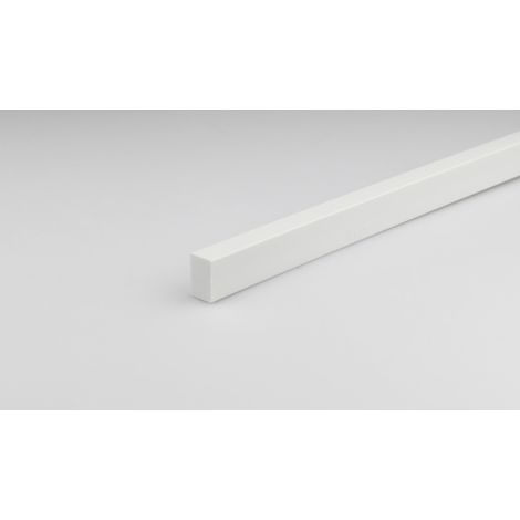 BARRA RETT.PVC MM.10X15 BIANCO MT.1 (1/2)