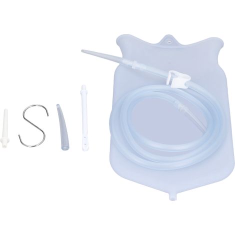 Kit de lavement intestinal en silicone 2L pour nettoyage du côlon à domicile (1/5)