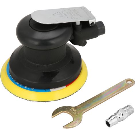 5" Air Palm Orbital Sander Pneumatic Round Sander Random Hand Sanding