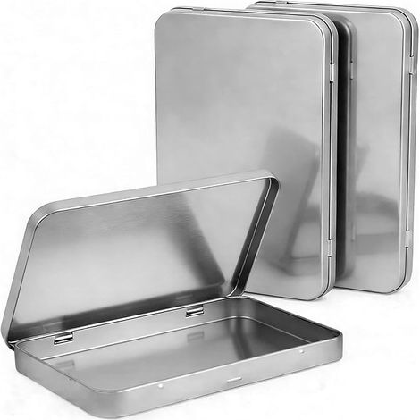 Boîtes métal rangement 18x11x1,5 cm (1/5)