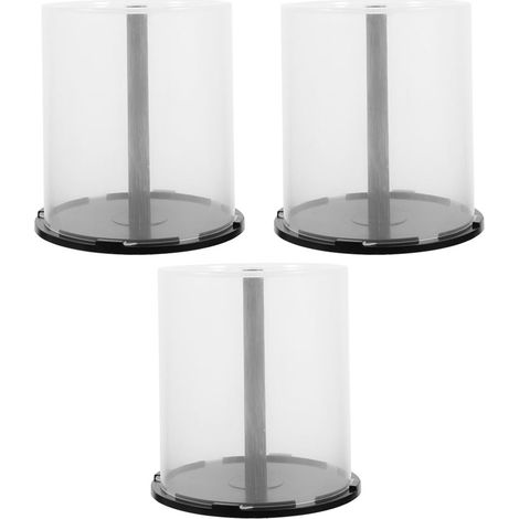 Lot de 3, Boîte de Rangement pour CD Dvd, Capacité 100 Disques (1/5)