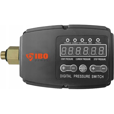 Interrupteur électronique de pression 1/4 – Protection contre fonctionnement à sec – Précision 0,1 bar – Plage de pression 0,5-10 bar – IBO