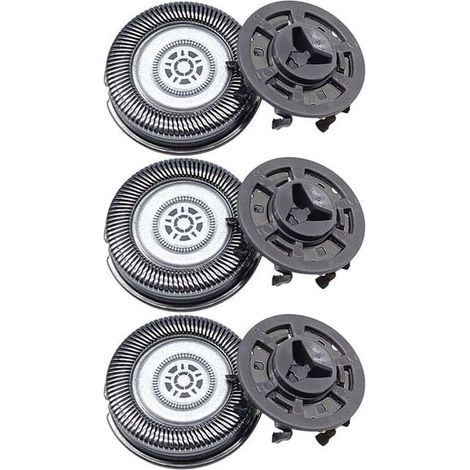 Têtes de rechange Philips Série 7000/S5000 SH71 - Lot de 3 - Lavables, installation facile pour rasoir électrique (1/5)