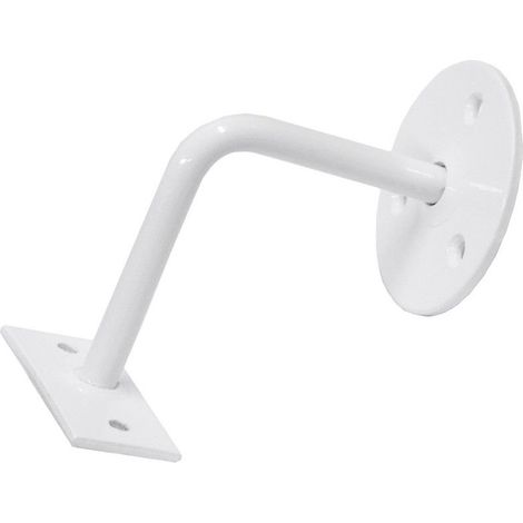 Supporto per ringhiera bianco 3 viti EDM