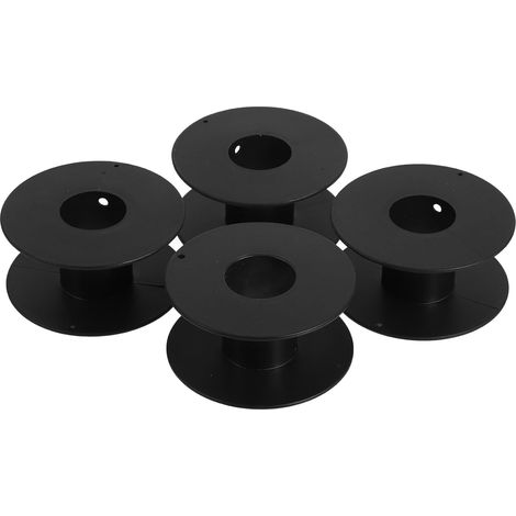 Bobine Vide pour Fil Électrique en Plastique Noir, Enrouleur de Câble Portable et Polyvalent à Grosse Capacité pour Usage Extérieur Léger (1/5)