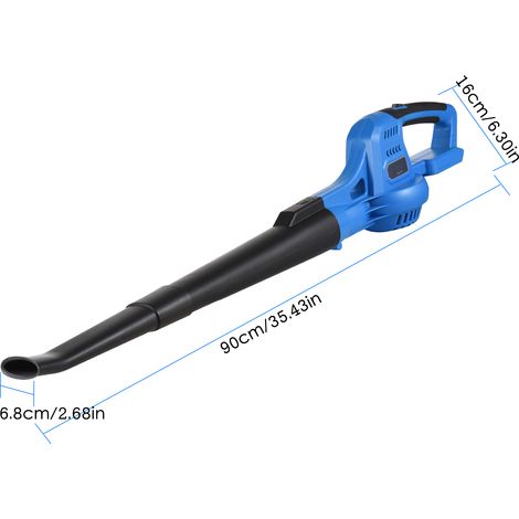 Souffleur de feuilles électrique sans fil 20 V, contrôle à 2 vitesses, 60 km/h/130 km/h, balayeuse portative avec tubes d'extension, batterie 2,0 Ah, chargeur rapide pour gouttières, cour, pelouse, ch (1/5)