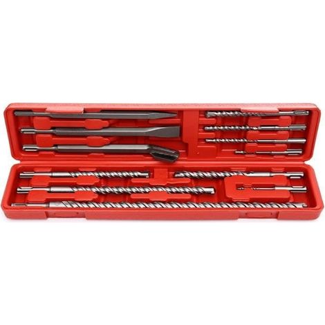 Set di 9 punte da trapano S4 + 3 scalpelli SDS+ KD10206 (1/5)