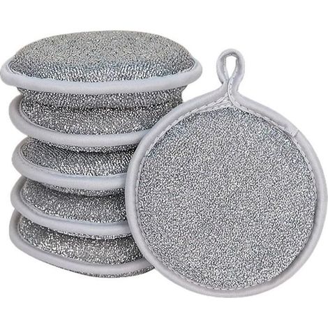 Set of 6 Cloth to Dishes in Wire of Iron, Reusable Versatile for The Cleaning of Kitchen, Torchons to Dishes (1/4)