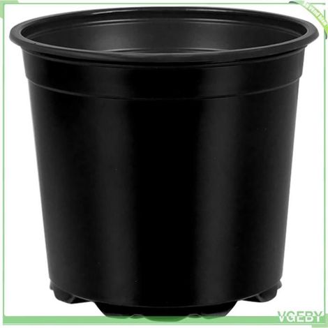 Pot à fleurs - FAFEICY - 42029494 - Noir mat - Ø 15 cm - Hauteur 13 cm - Lot de 50 (1/5)