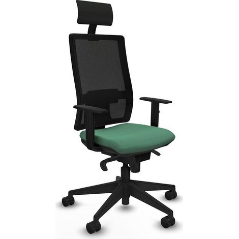 Piqueras y Crespo 1D066N1 Chaise de bureau vert émeraude (1/3)