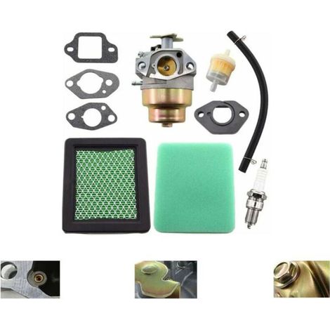 Vergaser mit Dichtung, Luftfilter-Set für Honda GCV135 GCV160 GC135 GC160 Motor HRB216 HRR216 HRS216 HRT216 HRZ216, ersetzt 16100-Z0L-023 E