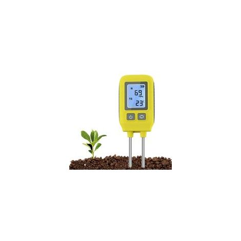 Testeur Npk de Sol, Kit de Test de Sol 4 en 1 avec Fertilité Et Température, Écran LCD, Analyseur Précis des Nutriments du Sol pour Jardin, Pelouse, Cour, Ferme (1/5)