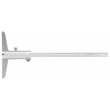 Calibre Vernier Profondeur, jauge Vernier Profondeur en acier inoxydable pour différents types de processus de machines(0-150mm) (1/4)