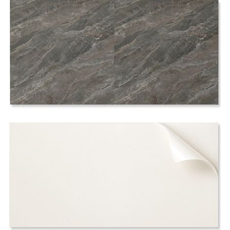 Panel decorativo de vinilo autoadhesivo con estampado de piedra natural, 100 x 50 cm.