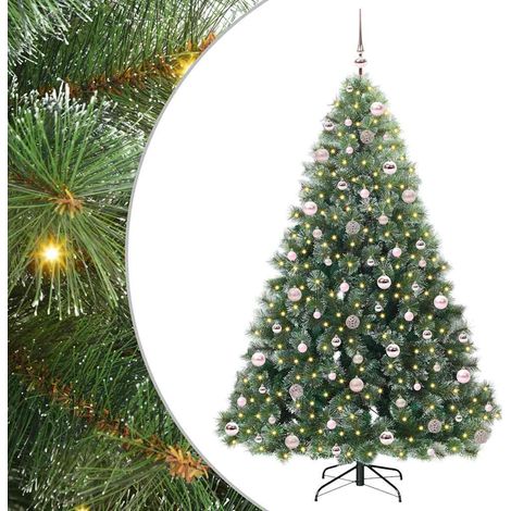 Künstlicher Weihnachtsbaum mit 300 LEDs Grün 210 cm PE und PVC vidaXL (1/5)