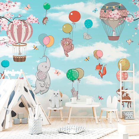 Papier peint panoramique préencollé animaux enchantés H 280 x L 360 cm (1/5)