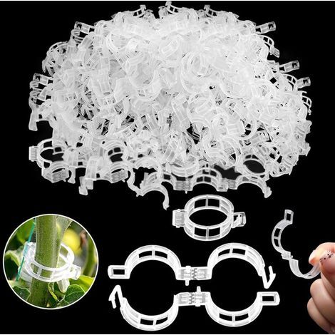 100 clips de support pour plantes, clips réutilisables pour tomates et plantes grimpantes, clips de jardin pour fixer les roses et les tomates (1/5)