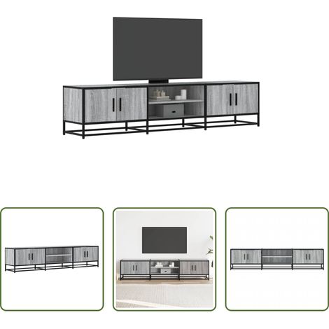 Holzwerkstoff - TV-Schrank Grau Sonoma 180x35x41 cm Holzwerkstoff (1/5)