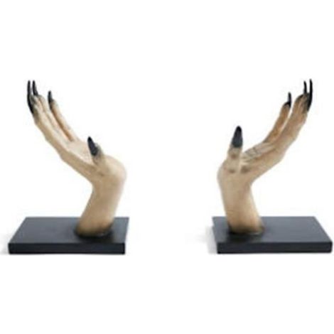 Support de Livre Main de Sorcière Effrayante Halloween, Décoration de Bar Résine Horreur, Ornement pour Fêtes et Maison (1/5)