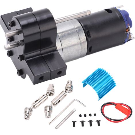 Boîtier De Transmission En Métal Pour Voiture Télécommandée - Boîtier D'Engrenage Avec Arbre De Transmission - Compatible Avec Camions RC 4WD 6WD - 1 Pièce