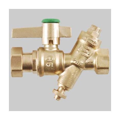 GRUPPO USCITA CONTATORE CON RITEGNO E SCARICO  3/4 Girevole x 1/2     OR