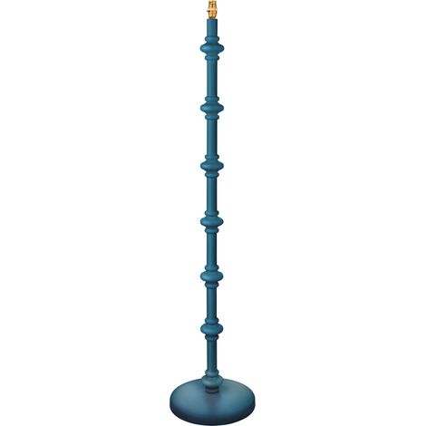 Base lampada da terra legno blu satinato B22 Endon Carnaby (1/5)