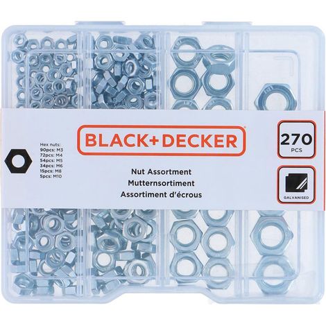 Nuss-Sortiment 270-teilig Black+Decker (1/3)