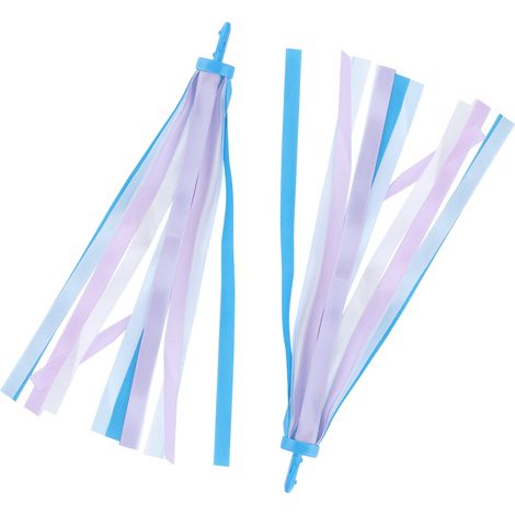 2 pièces Fanions Colorés pour Guidon de Vélo Enfant et Scooter, Décoration Ludique (1/5)