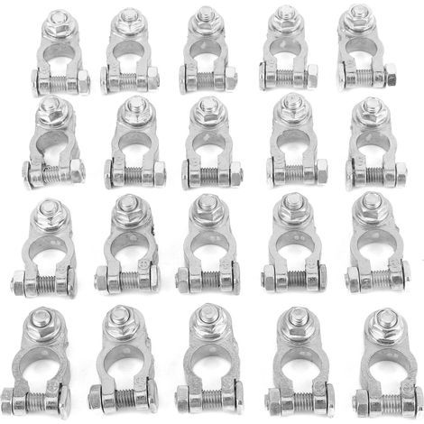 Jeu de bornes de batterie de voiture, pince de connecteur 12V positif négatif pour caravane Van camping-car bateau (1/5)