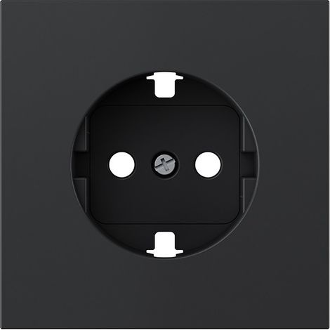 Couvercle prise Schuko noir mat Simon 360 (1/5)