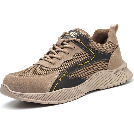 Hommes bottes hommes chaussures bottes de sécurité hommes travail chaussures de sécurité Anti-crevaison travail baskets mâle indestructible chaussures de travail-41 (1/4)