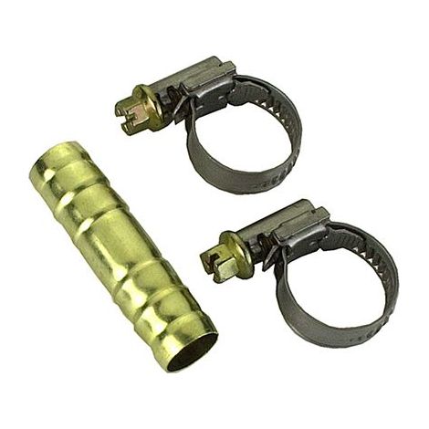 Giunzione per tubi + 2 fascette - 12 mm = 1/2”