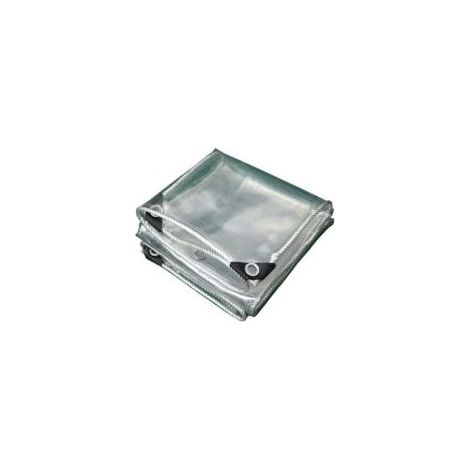 Bâche de protection imperméable en PVC transparent pour meubles de jardin, 3 x 1,5 m, résistante au froid, à la pluie et au gel (1/5)
