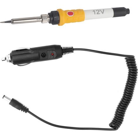 Fer à souder 12V portable pour voiture, 60W avec prise allume-cigare, idéal SUV et véhicules (1/5)