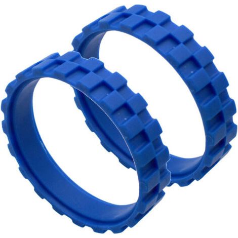 Rubber wheel, compatible with the center wheel with non-slip rubber tires (blue)--DTEKGAZ
